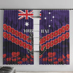 Custom Dockers Football Window Curtain ANZAC Lest We Forget