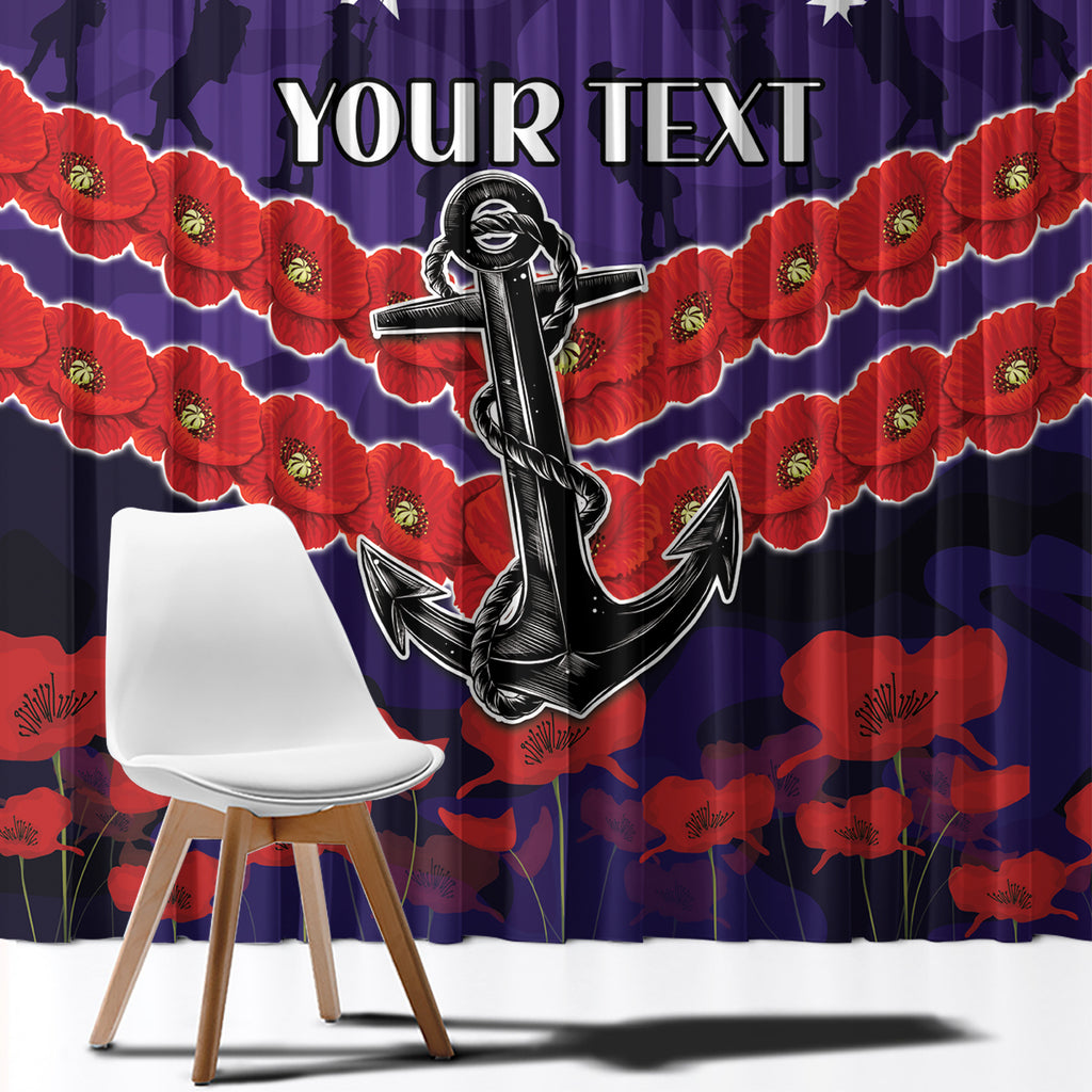 Custom Dockers Football Window Curtain ANZAC Lest We Forget