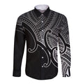 aotearoa-maori-koru-long-sleeve-button-shirt-polynesian-pacific-tribal-black