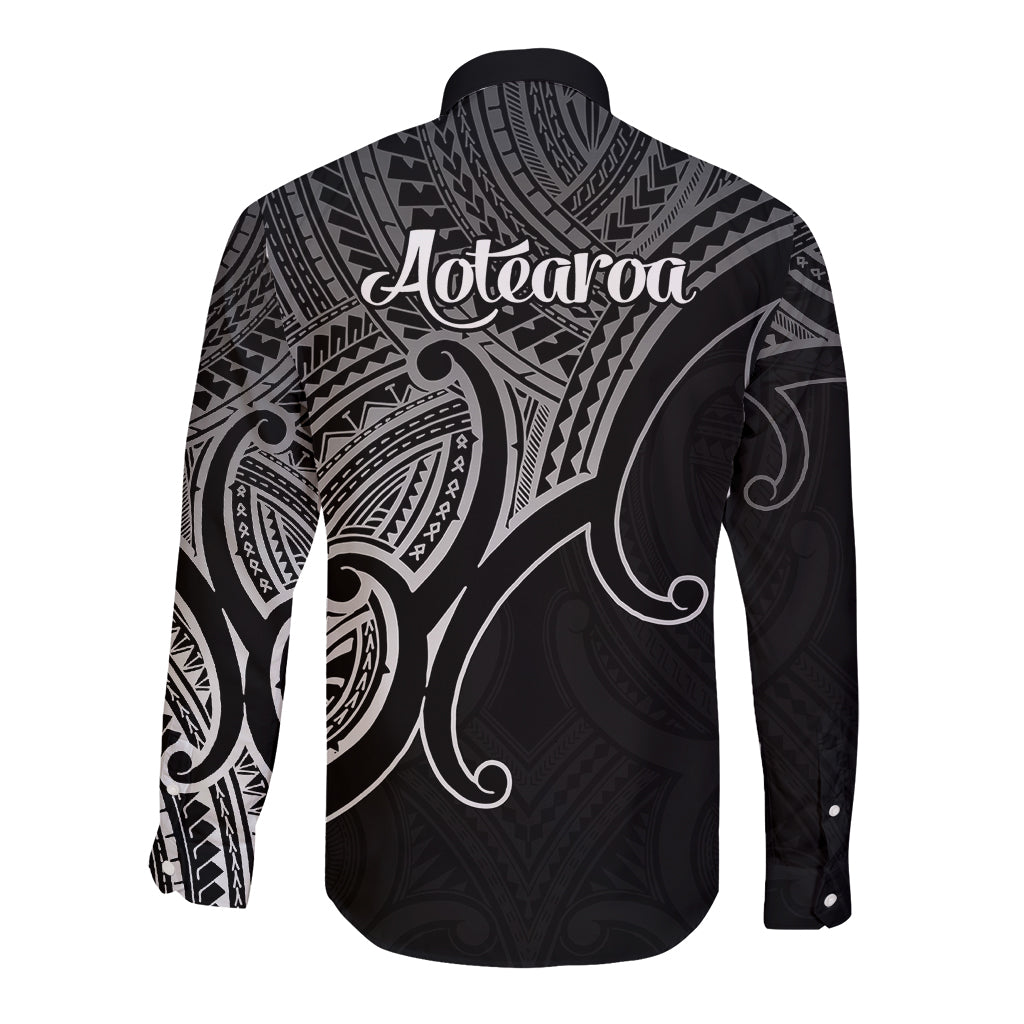 aotearoa-maori-koru-long-sleeve-button-shirt-polynesian-pacific-tribal-black