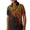 aotearoa-maori-koru-kid-polo-shirt-polynesian-pacific-tribal-gold