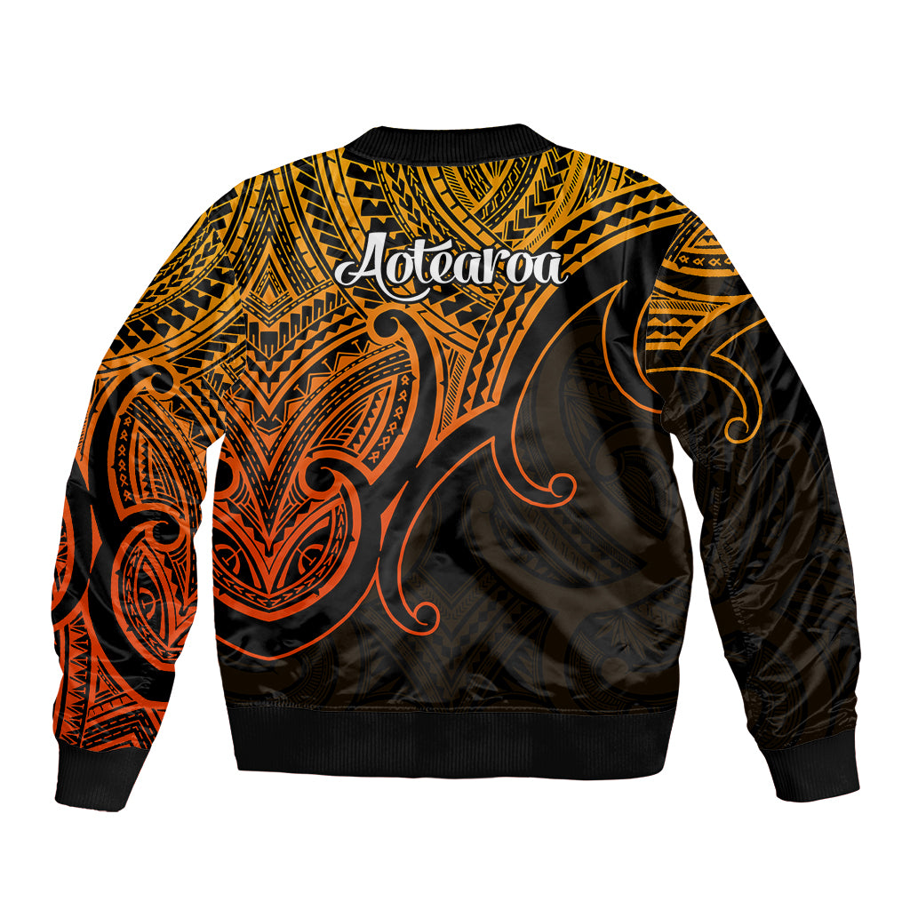 aotearoa-maori-koru-sleeve-zip-bomber-jacket-polynesian-pacific-tribal-gold