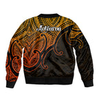 aotearoa-maori-koru-sleeve-zip-bomber-jacket-polynesian-pacific-tribal-gold
