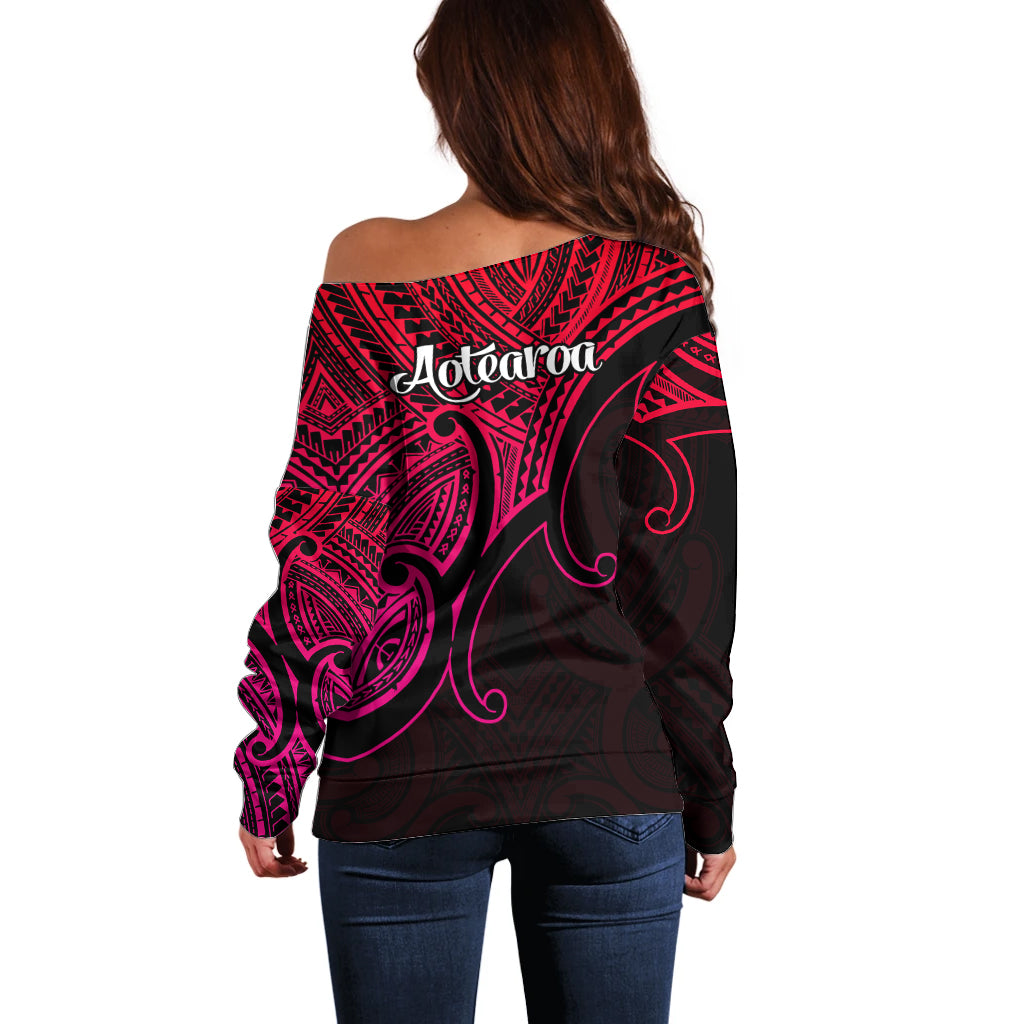 aotearoa-maori-koru-off-shoulder-sweater-polynesian-pacific-tribal-pink