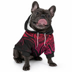 Aotearoa Maori Koru Pet Hoodie Polynesian Pacific Tribal - Pink