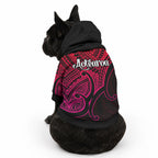 Aotearoa Maori Koru Pet Hoodie Polynesian Pacific Tribal - Pink