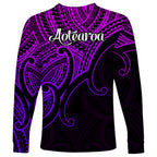 aotearoa-maori-koru-long-sleeve-shirt-polynesian-pacific-tribal-purple