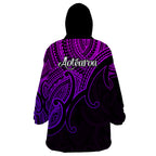aotearoa-maori-koru-wearable-blanket-hoodie-polynesian-pacific-tribal-purple