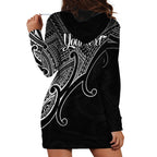 custom-aotearoa-maori-koru-hoodie-dress-polynesian-pacific-tribal-black