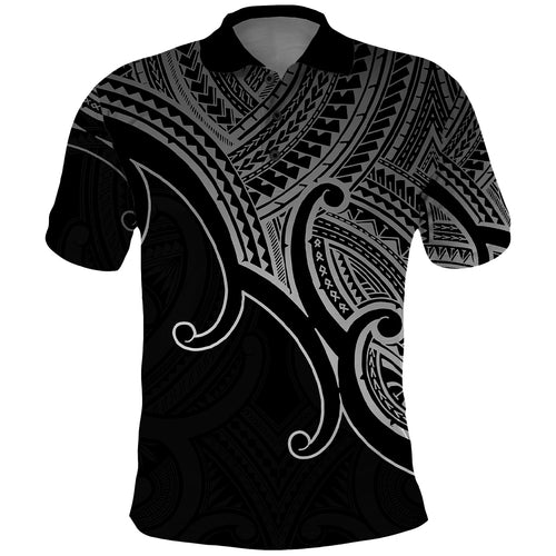 custom-aotearoa-maori-koru-polo-shirt-polynesian-pacific-tribal-black