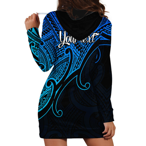 custom-aotearoa-maori-koru-hoodie-dress-polynesian-pacific-tribal-blue