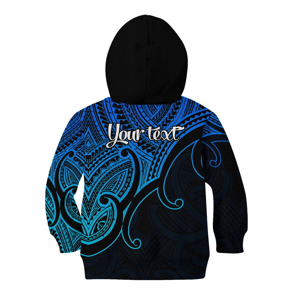 custom-aotearoa-maori-koru-kid-hoodie-polynesian-pacific-tribal-blue