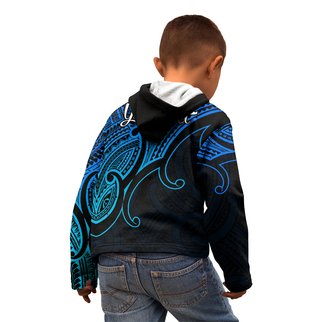 custom-aotearoa-maori-koru-kid-hoodie-polynesian-pacific-tribal-blue