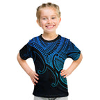 custom-aotearoa-maori-koru-kid-t-shirt-polynesian-pacific-tribal-blue