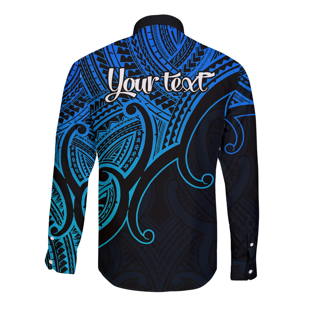 custom-aotearoa-maori-koru-long-sleeve-button-shirt-polynesian-pacific-tribal-blue