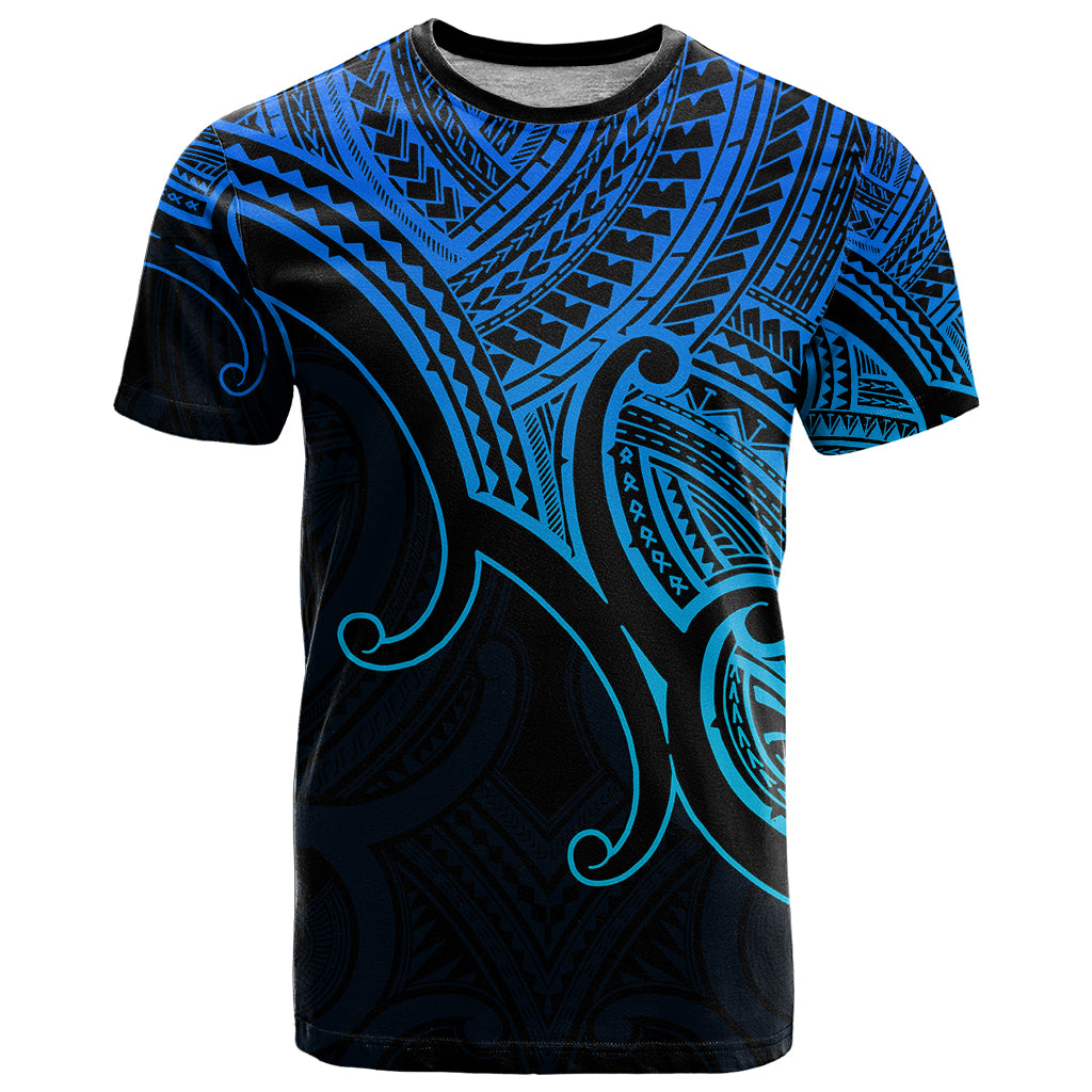 custom-aotearoa-maori-koru-t-shirt-polynesian-pacific-tribal-blue