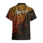 custom-aotearoa-maori-koru-hawaiian-shirt-polynesian-pacific-tribal-gold