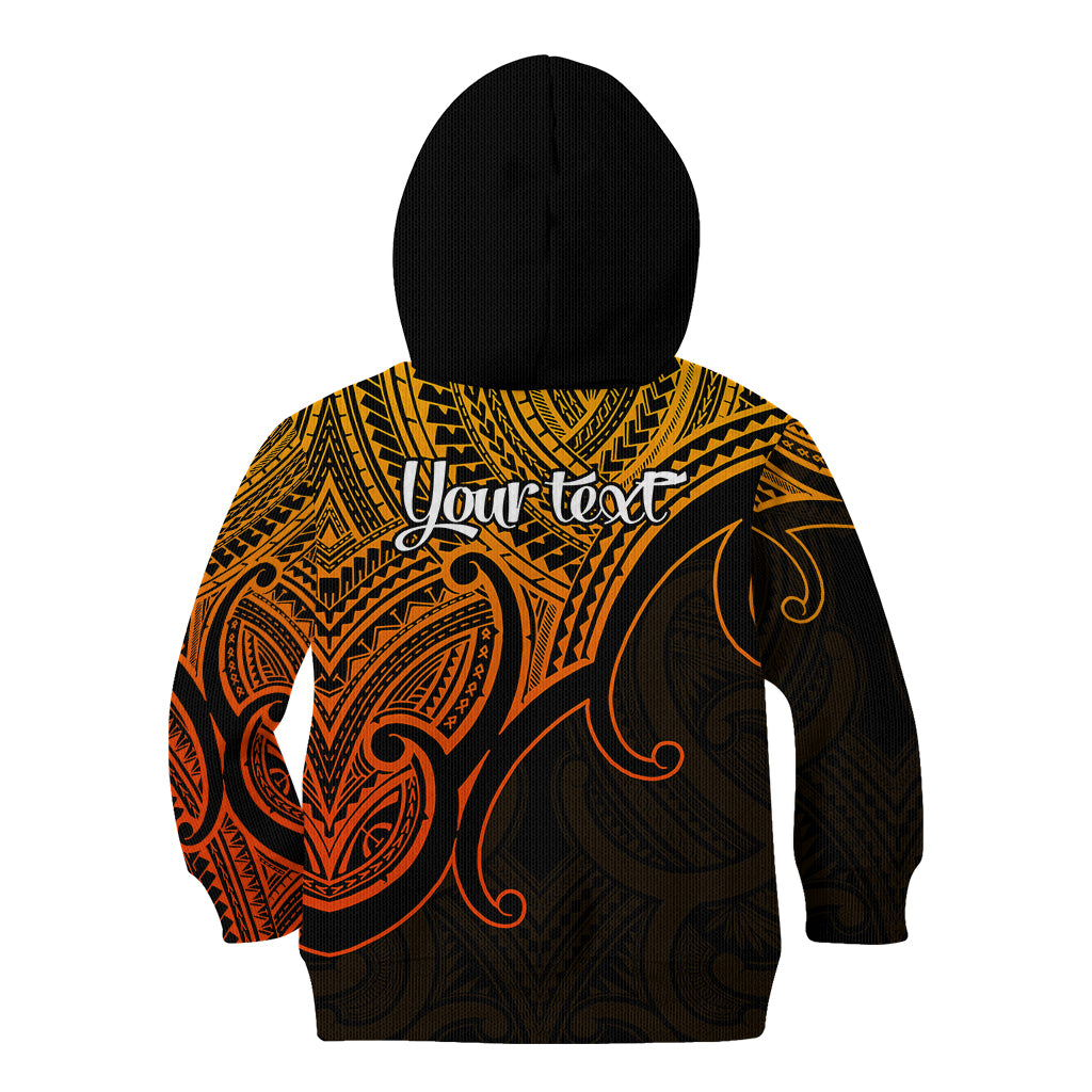 custom-aotearoa-maori-koru-kid-hoodie-polynesian-pacific-tribal-gold