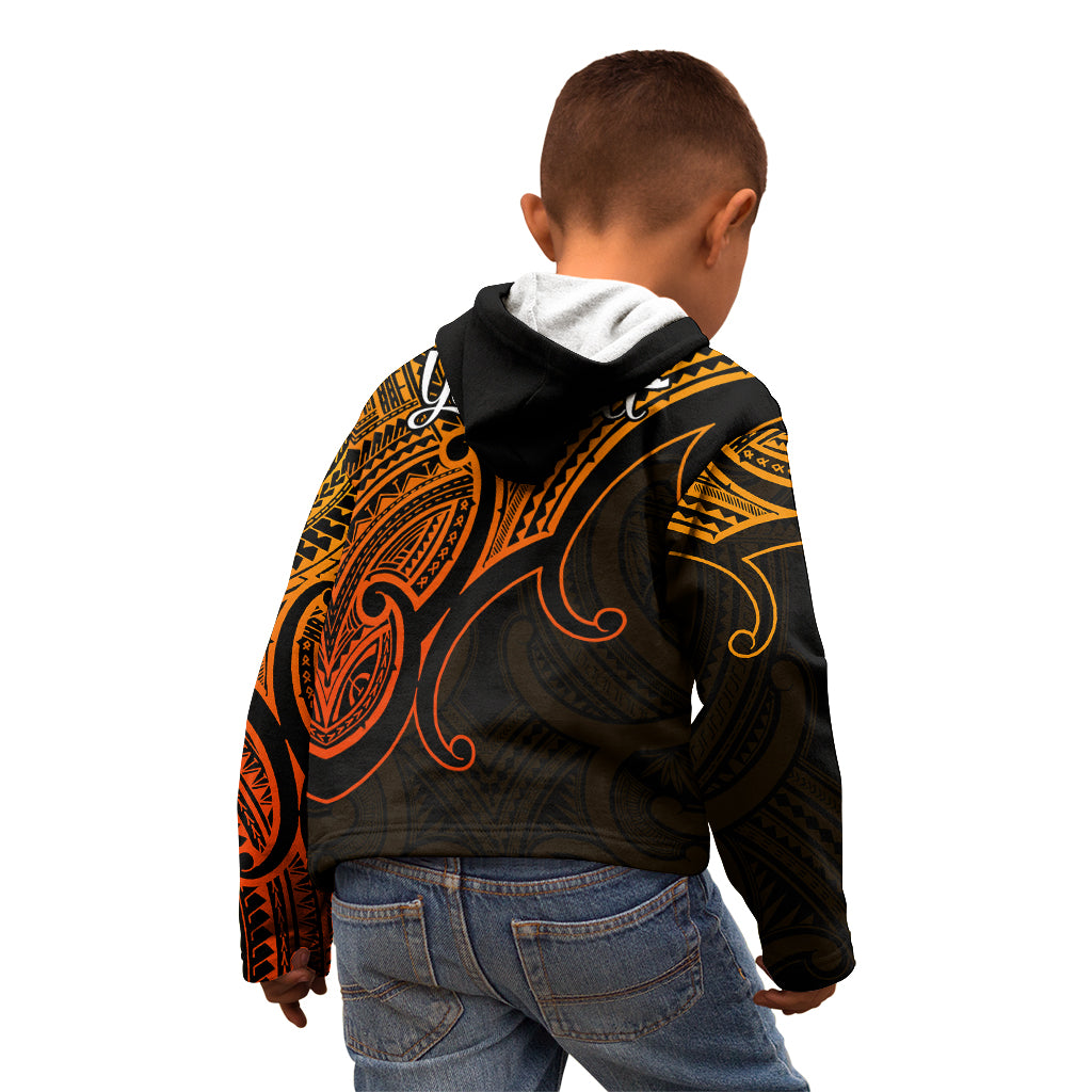 custom-aotearoa-maori-koru-kid-hoodie-polynesian-pacific-tribal-gold