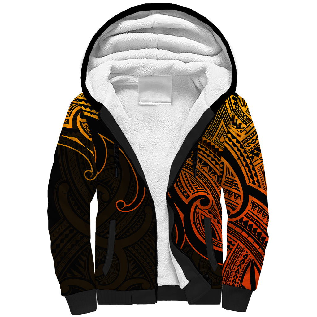 custom-aotearoa-maori-koru-sherpa-hoodie-polynesian-pacific-tribal-gold