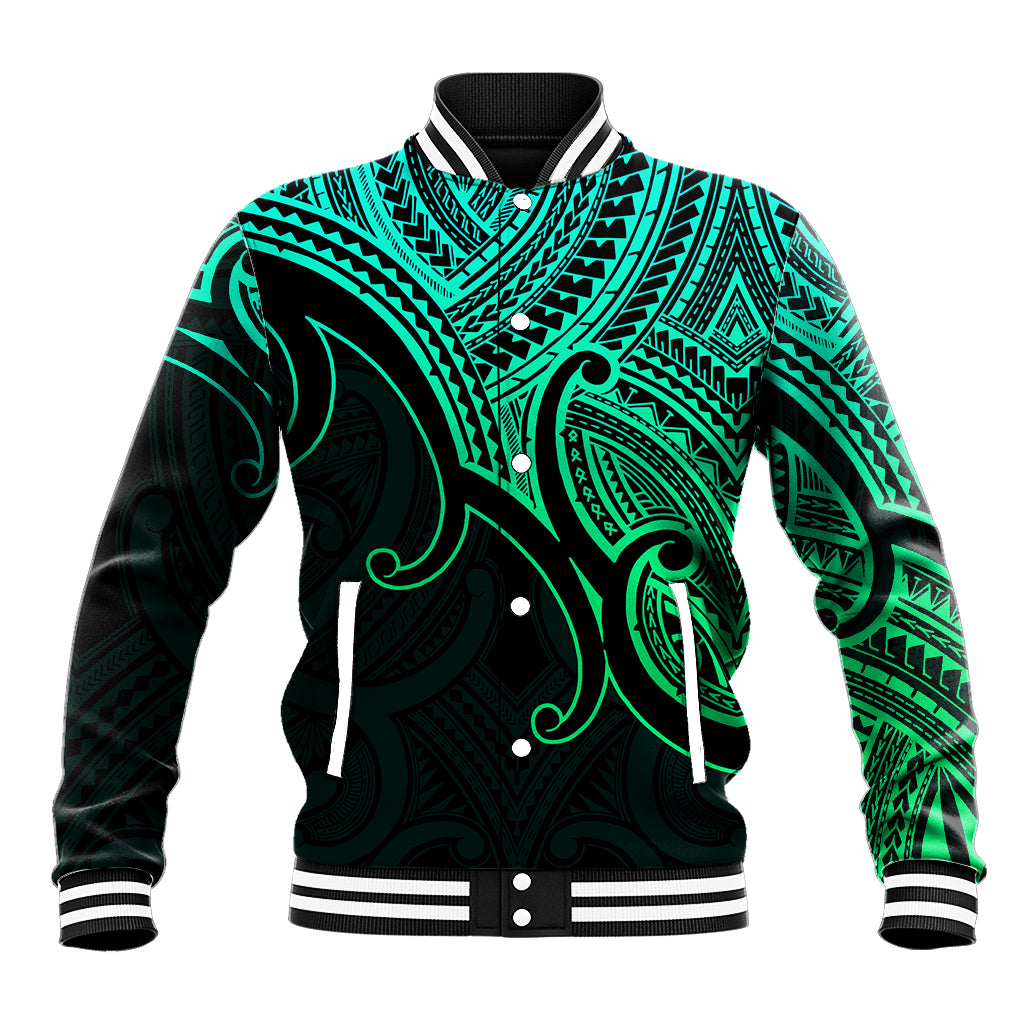 custom-aotearoa-maori-koru-baseball-jacket-polynesian-pacific-tribal-green