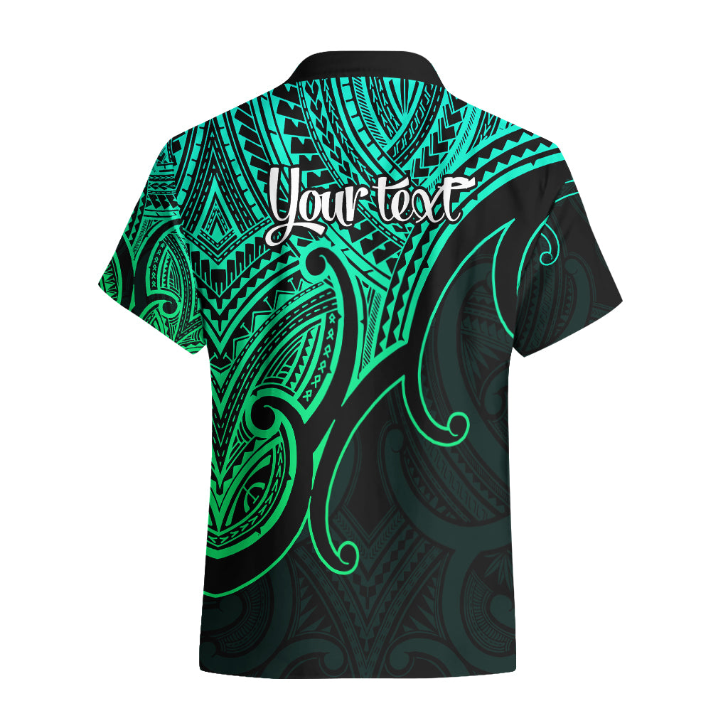 custom-aotearoa-maori-koru-hawaiian-shirt-polynesian-pacific-tribal-green