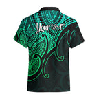 custom-aotearoa-maori-koru-hawaiian-shirt-polynesian-pacific-tribal-green