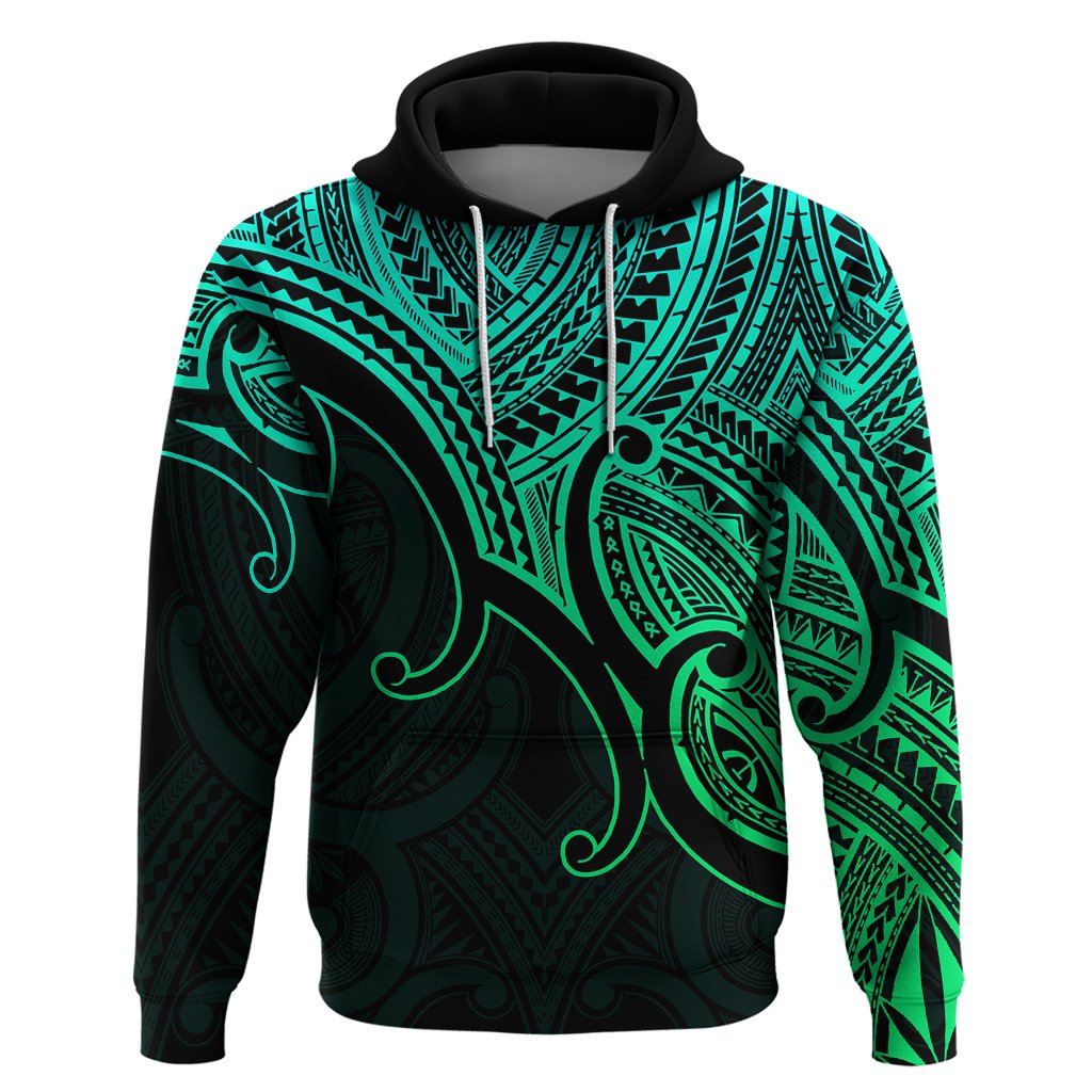 custom-aotearoa-maori-koru-hoodie-polynesian-pacific-tribal-green