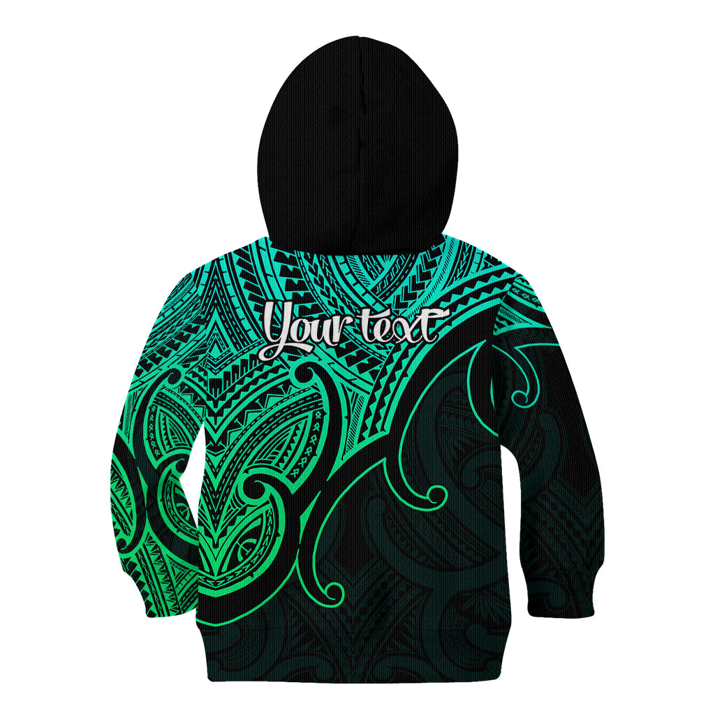 custom-aotearoa-maori-koru-kid-hoodie-polynesian-pacific-tribal-green