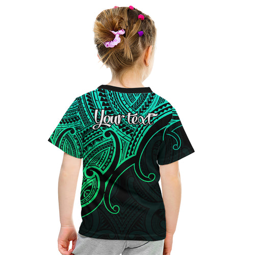 custom-aotearoa-maori-koru-kid-t-shirt-polynesian-pacific-tribal-green