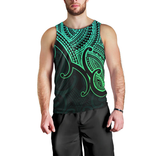 custom-aotearoa-maori-koru-men-tank-top-polynesian-pacific-tribal-green