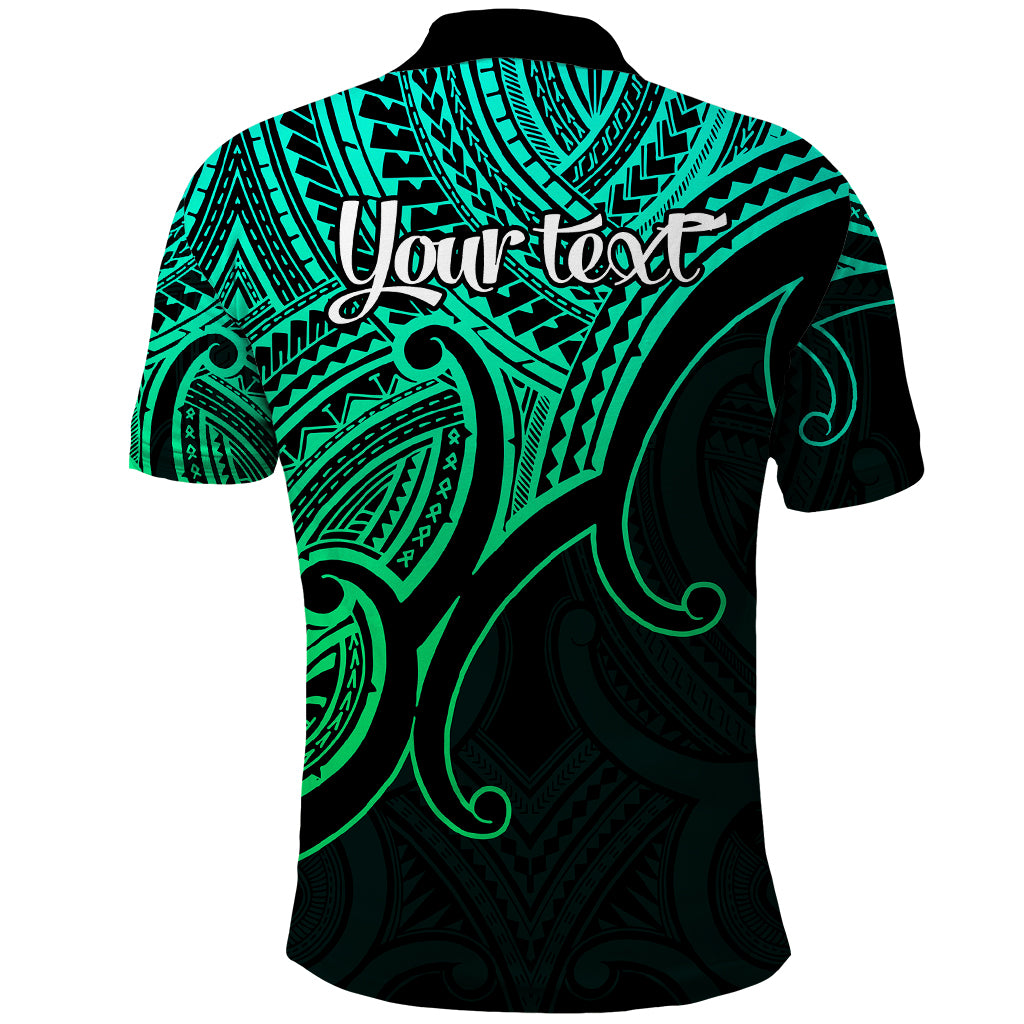 custom-aotearoa-maori-koru-polo-shirt-polynesian-pacific-tribal-green