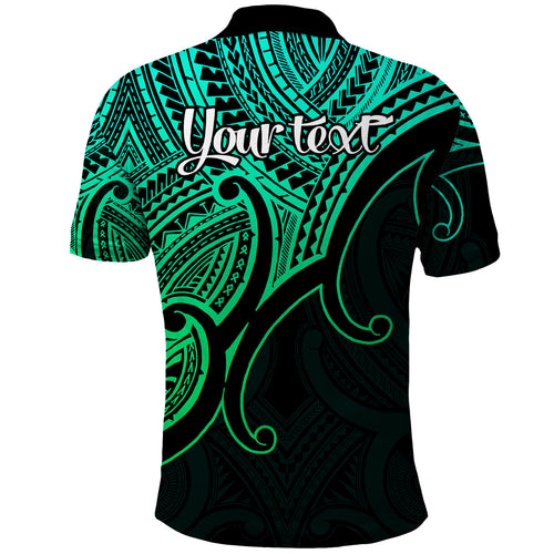 custom-aotearoa-maori-koru-polo-shirt-polynesian-pacific-tribal-green