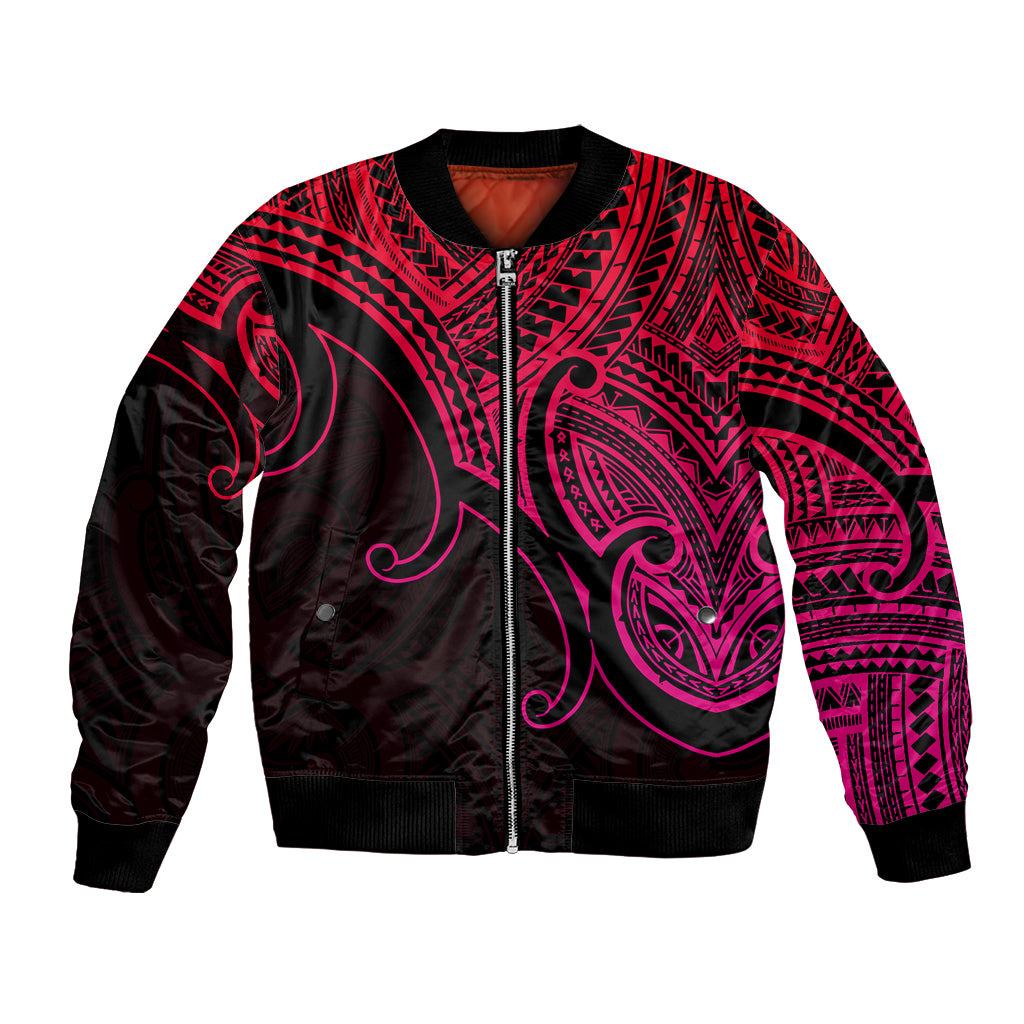 custom-aotearoa-maori-koru-bomber-jacket-polynesian-pacific-tribal-pink