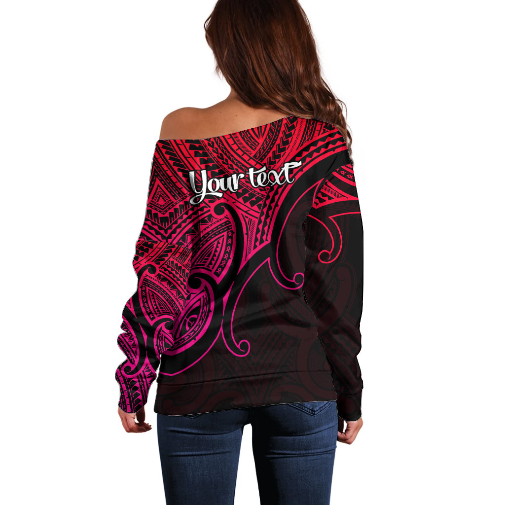 custom-aotearoa-maori-koru-off-shoulder-sweater-polynesian-pacific-tribal-pink