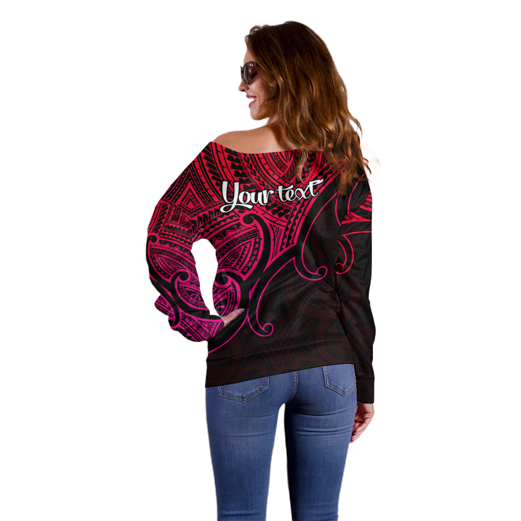 custom-aotearoa-maori-koru-off-shoulder-sweater-polynesian-pacific-tribal-pink
