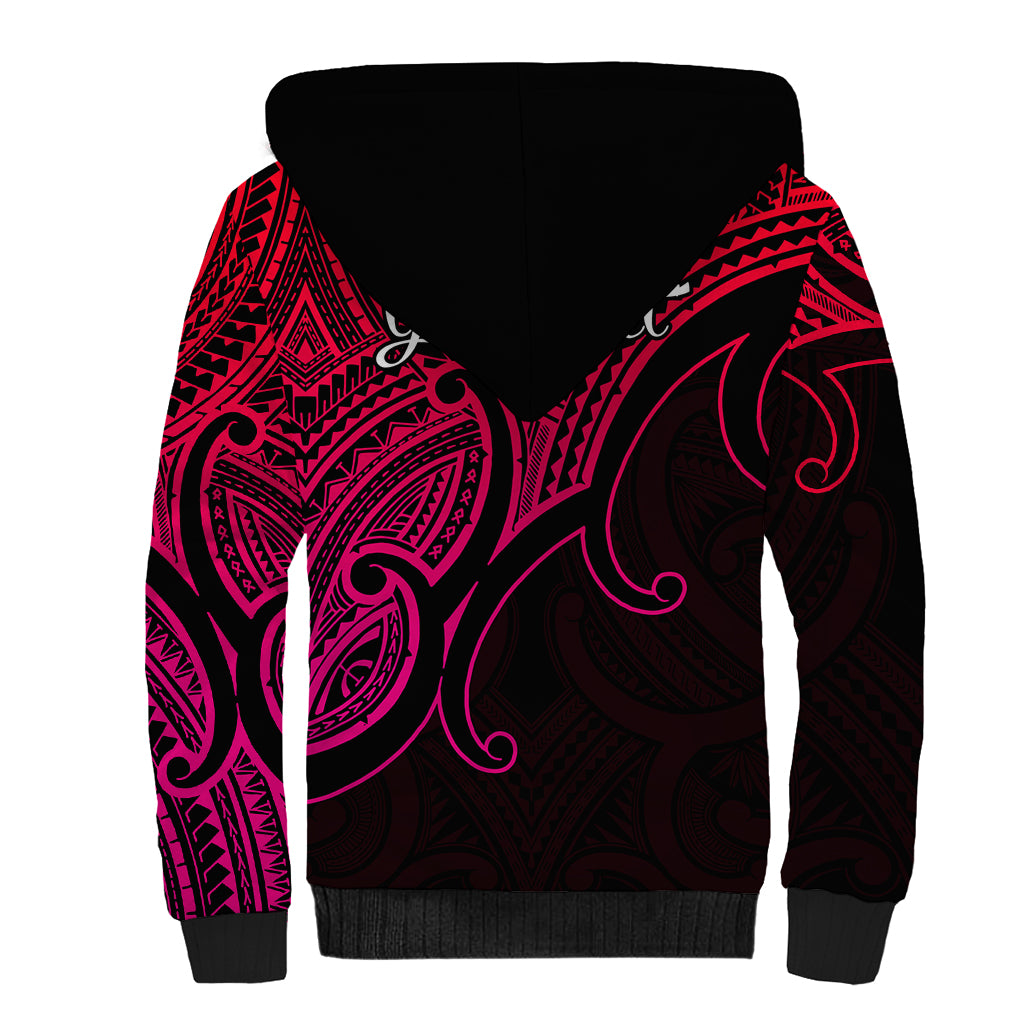 custom-aotearoa-maori-koru-sherpa-hoodie-polynesian-pacific-tribal-pink