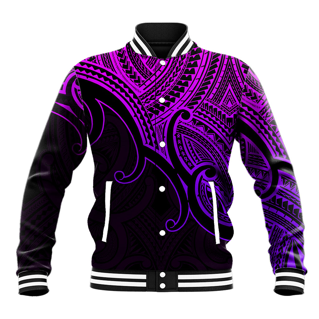 custom-aotearoa-maori-koru-baseball-jacket-polynesian-pacific-tribal-purple