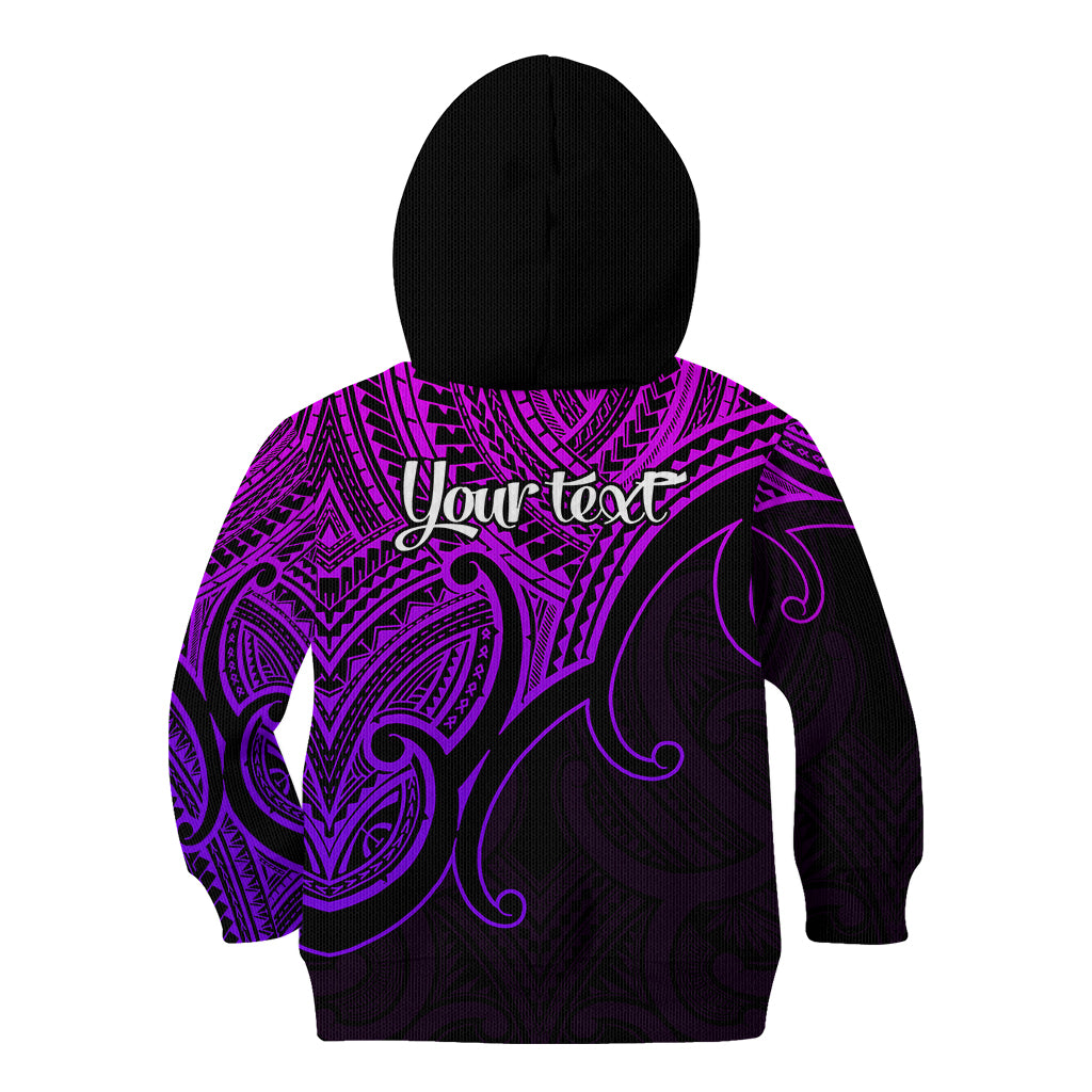 custom-aotearoa-maori-koru-kid-hoodie-polynesian-pacific-tribal-purple