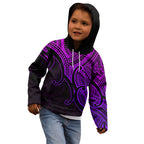custom-aotearoa-maori-koru-kid-hoodie-polynesian-pacific-tribal-purple