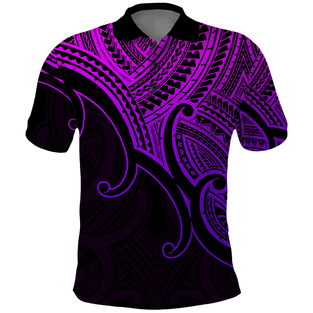custom-aotearoa-maori-koru-polo-shirt-polynesian-pacific-tribal-purple