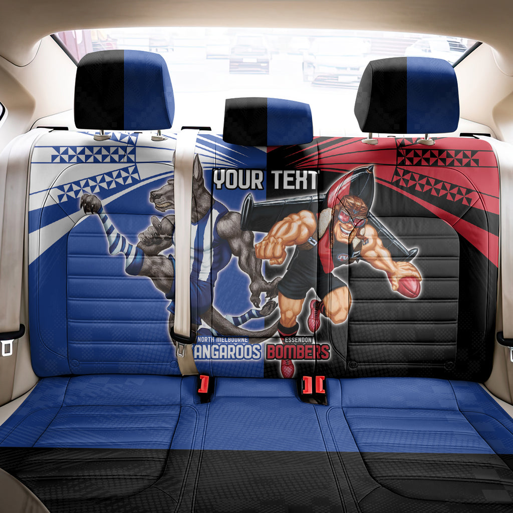 Custom Kangaroos and Bombers Back Car Seat Cover Together Sporty Style