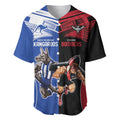 Custom Kangaroos and Bombers Baseball Jersey Together Sporty Style