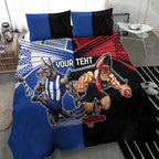 Custom Kangaroos and Bombers Bedding Set Together Sporty Style