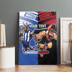 Custom Kangaroos and Bombers Canvas Wall Art Together Sporty Style