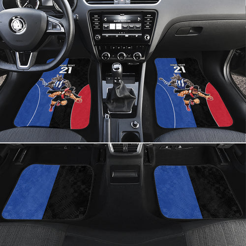 Custom Kangaroos and Bombers Car Mats Together Sporty Style