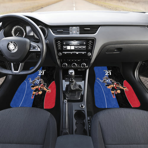 Custom Kangaroos and Bombers Car Mats Together Sporty Style