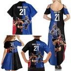 Custom Kangaroos and Bombers Family Matching Summer Maxi Dress and Hawaiian Shirt Together Sporty Style