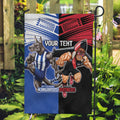 Custom Kangaroos and Bombers Garden Flag Together Sporty Style