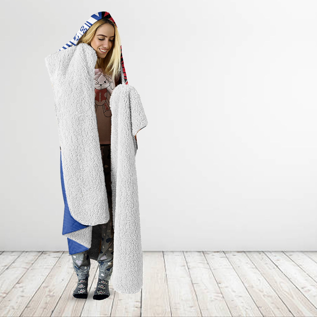Custom Kangaroos and Bombers Hooded Blanket Together Sporty Style